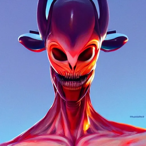 Image similar to face icon stylized minimalist xenomorphs, loftis, cory behance hd by jesper ejsing, by rhads, makoto shinkai and lois van baarle, ilya kuvshinov, rossdraws global illumination