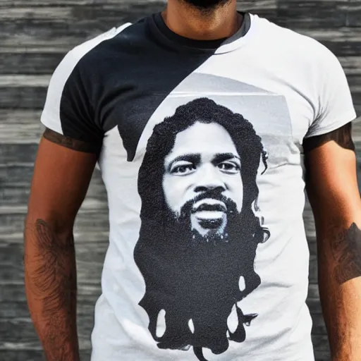 Image similar to A T shirt with black Jesus