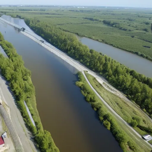 Prompt: poisoned odra river, high quality, informative press report photo 1 / 8 f