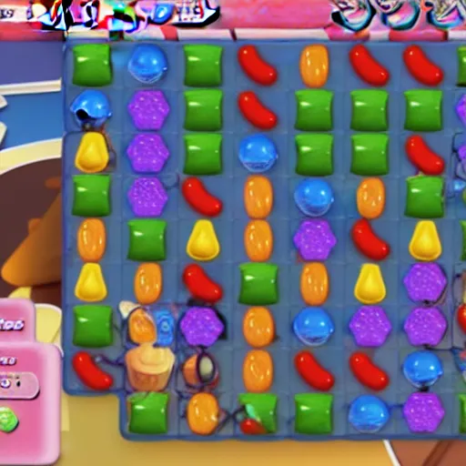 Candy Crush in real life, cinematic lighting, film,, Stable Diffusion