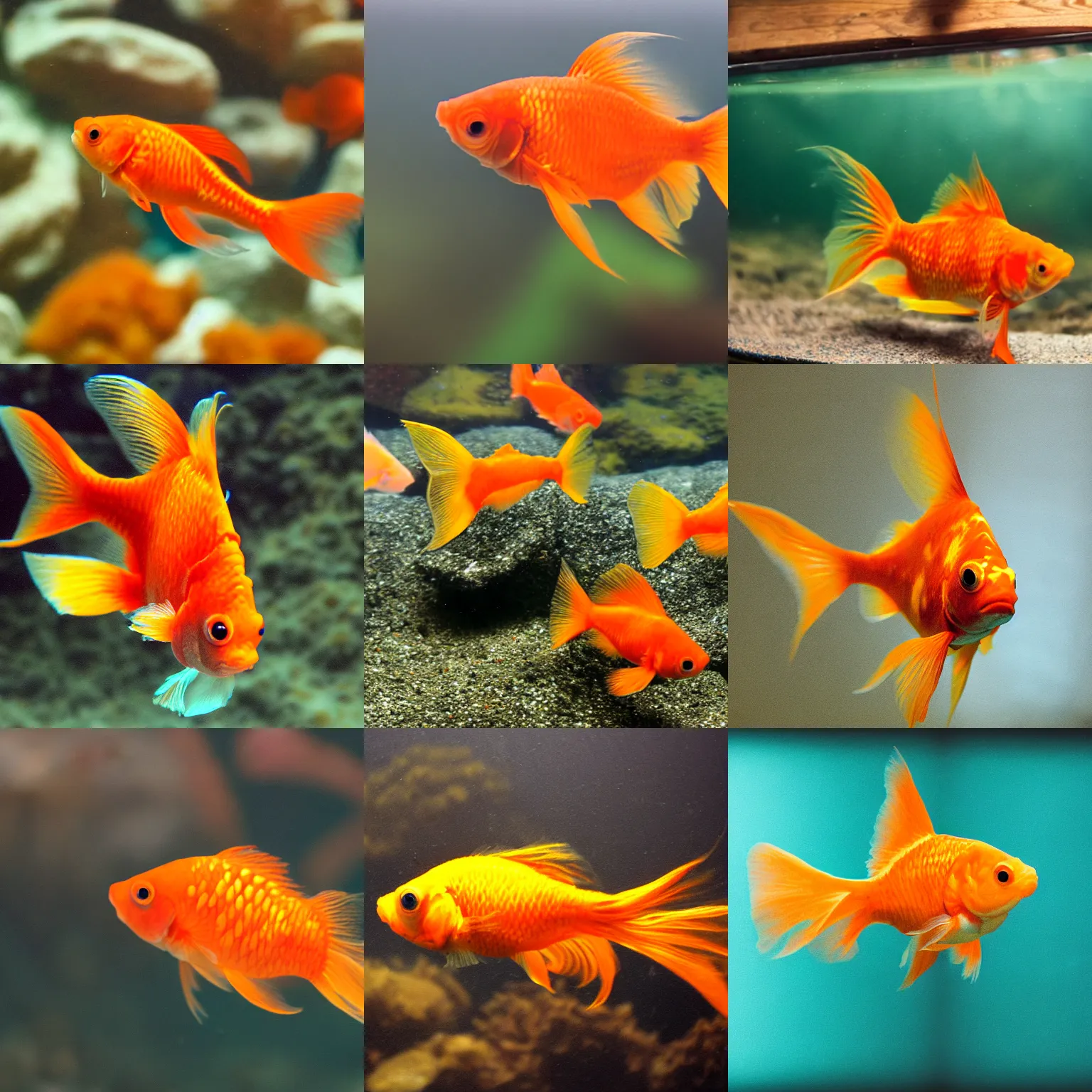 Prompt: photo of a goldfish