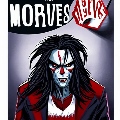 Prompt: new Morbius movie cover art