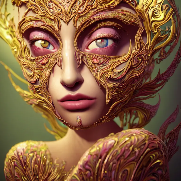 Image similar to epic professional digital art of sweet eyes, accent lighting, painted, intricate, detailed, cheery, fun, effervescent, by alex webber, wayne haag, reyna rochin, ignacio fernandez rios, mark ryden, iris van herpen, epic, stunning, gorgeous, much wow, much detail, cinematic, masterpiece, octane render, rim light