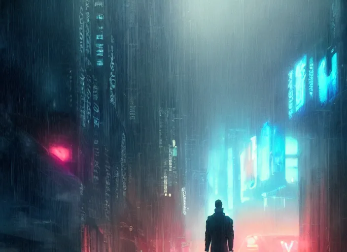 Image similar to a scene from blade runner 2 0 4 9, neon lights, highly detailed, perfect lighting, perfect composition, 4 k, artgerm, derek zabrocki, greg rutkowski