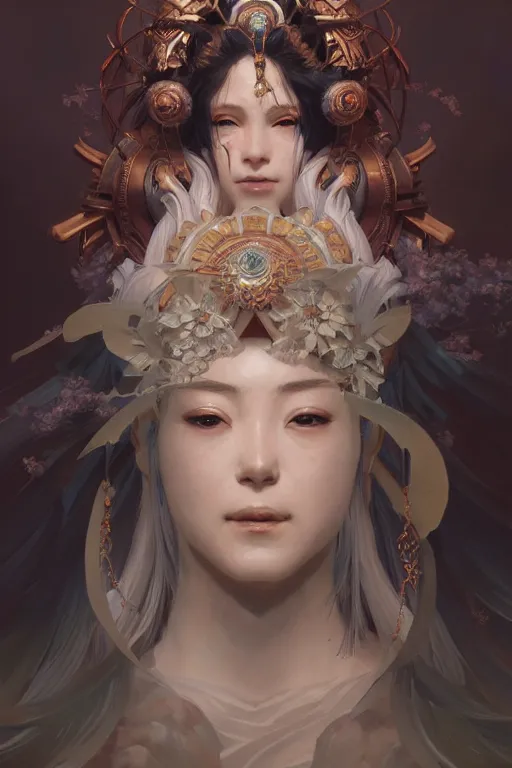 Prompt: goddess of the japan, highly detailed, digital painting, artstation, concept art, smooth, sharp focus, illustration, unreal engine 5, 8 k, art by artgerm and greg rutkowski and edgar maxence