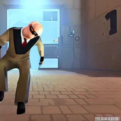 Image similar to tf2 spy on floor