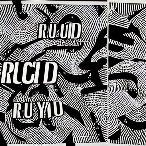 Image similar to black on white graphic design in style of david rudnick, eric hu, guccimaze, acid, y 2 k, 4 k sharpening,