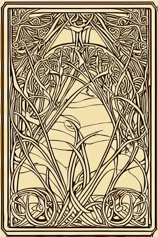 Image similar to vector images, art nouveau border designs