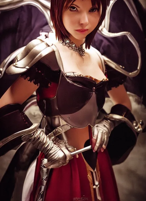 Image similar to a full portrait photo of real - life princess garnet final fantasy ix character, f / 2 2, 3 5 mm, 2 7 0 0 k, lighting, perfect faces, award winning photography.