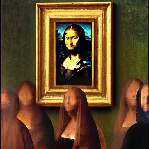 Prompt: the mona lisa n-4 i-