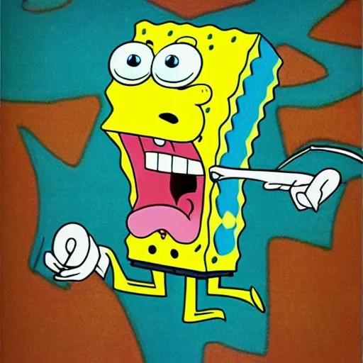 Surreal Spongebob Scary God Entity, Schizophrenic 