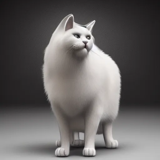 Prompt: a super muscly Belgian Blue mixed with a cat, very detailed, ultrarealistic, dramatic lighting, electrical details, high details, 4k, 8k, best, accurate, trending on artstation, fur, UE5 groom, photorealism, ultrarealistic, octane render, ray tracing, mental ray, unreal engine 5