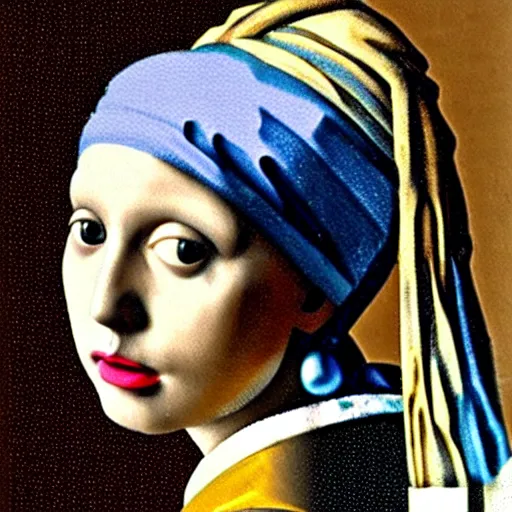 Prompt: Boris Johnson as the girl with the pearl earring