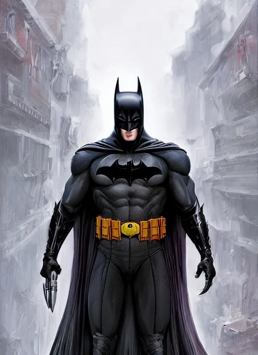 Image similar to digital _ painting _ of _ medevial batman _ by _ filipe _ pagliuso _ and _ justin _ gerard _ symmetric _ fantasy _ highly _ detailed _ realistic _ intricate _ port