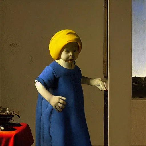 Image similar to mario by vermeer