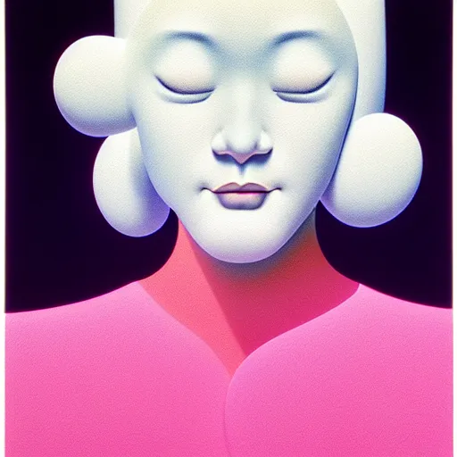 Image similar to white blonde sensual woman by shusei nagaoka, kaws, david rudnick, airbrush on canvas, pastell colours, cell shaded, 8 k