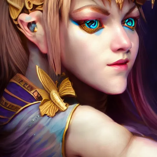 Image similar to beautiful dark magician girl,mystical, ultra detailed, character portrait, james gurney, character concept style trending on artstation, detailed face, concept art, detailed, octane render cinematic, photo-realistic, 8k, high detailed