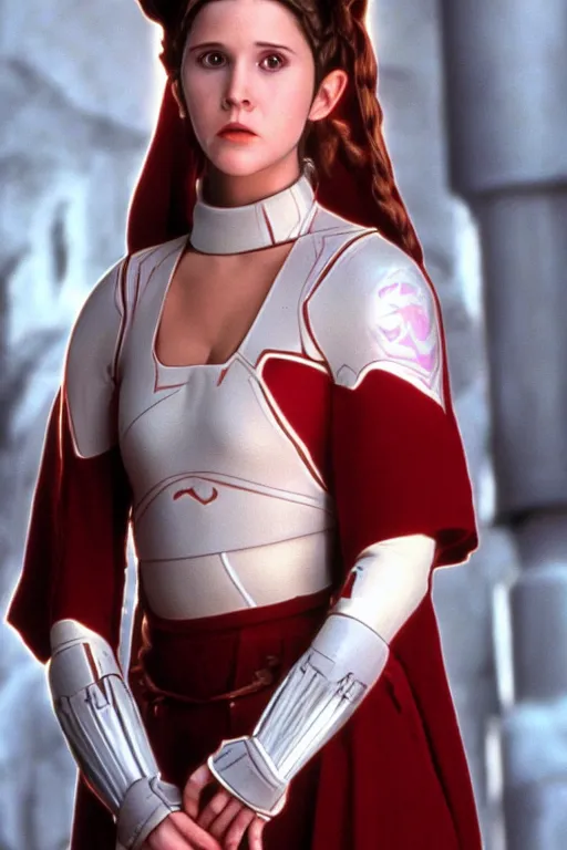 Image similar to young Carrie fisher as padme amidala in attack of the clones