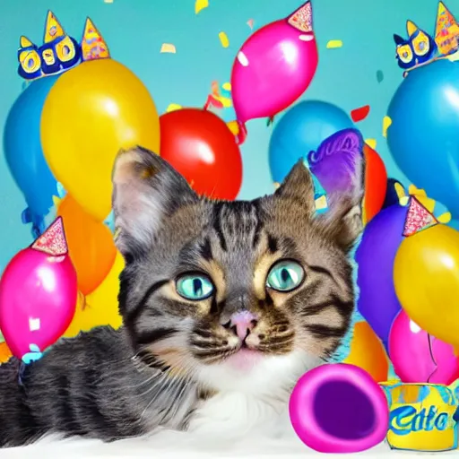 Image similar to cats party