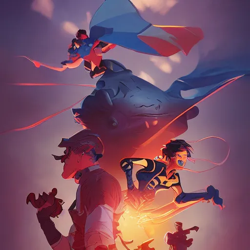 Image similar to hero world comic - con, behance hd by jesper ejsing, by rhads, makoto shinkai and lois van baarle, ilya kuvshinov, rossdraws global illumination