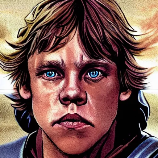 Prompt: Luke skywalker as a skinwalker