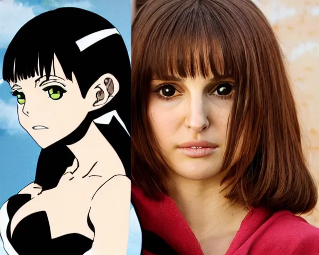 Image similar to natalie portman anime character