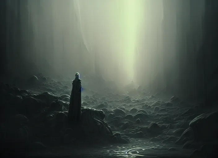 Image similar to the unseen god that shall not be named, illustration, high quality, details, intricate, atmosphere, highly detailed, cinematic, digital painting, deviantart, cinematic