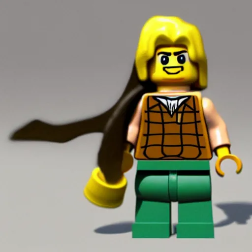 Image similar to Legolas has no legs. he is made out of Lego