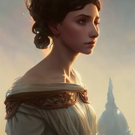 Image similar to Isabella, child of dark, highly detailed, digital painting, artstation, concept art, smooth, sharp focus, illustration, Unreal Engine 5, 8K, art by artgerm and greg rutkowski and alphonse mucha