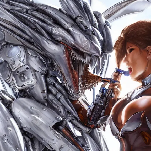 Image similar to detailed shot of a human pilot getting swallowed by a beautiful stunning hot anthropomorphic robot mecha female dragon, with sleek silver metal armor, camera inside the detailed high quality maw, food pov, prey pov, micro pov, vore, digital art, mawshot, dragon vore, furry art, high quality, 8k 3D realistic, macro art, micro art, Furaffinity, Deviantart, Eka's Portal, G6