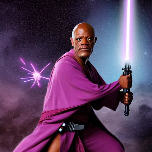 Image similar to mace windu from star wars fighting a with dressed as a furry, 4 k, hyper realistic, dslr, high resolution, landscape, beautiful