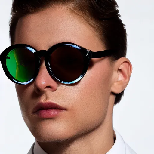sunglasses with lenses made of reflective stained glass | Stable