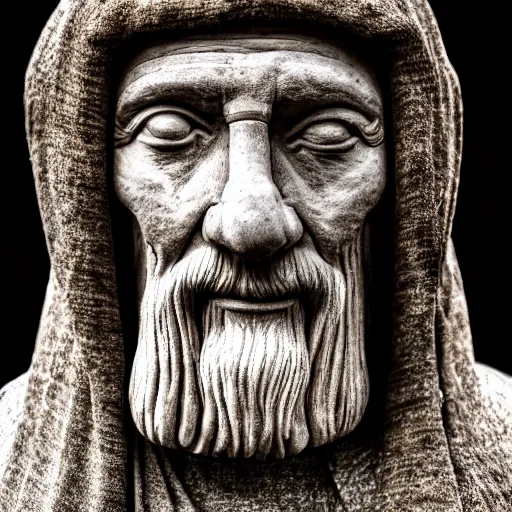 Image similar to Photography of 1000 years old man with highly detailed 1000 years old face