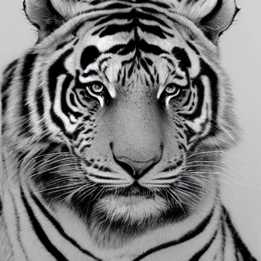 Tiger Scary Face Pencil Art scary tiger HD wallpaper  Pxfuel
