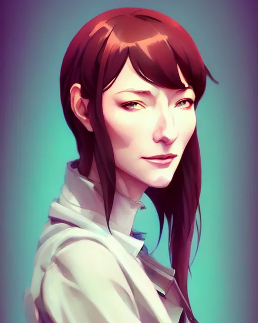 Image similar to cate blanchett, portrait shinkai makoto studio ghibli studio key hideaki anno sakimichan stanley artgerm lau rossdraws james jean marc simonetti elegant highly detailed digital painting artstation pixiv