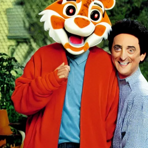 Prompt: everybody loves raymond but with tony the tiger, sitcom, tv