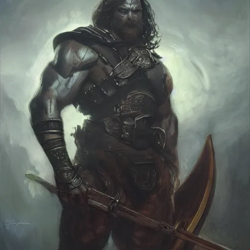 Image similar to handsome portrait of a spartan guy bodybuilder posing, radiant light, caustics, war hero, bloodborne, by gaston bussiere, bayard wu, greg rutkowski, giger, maxim verehin