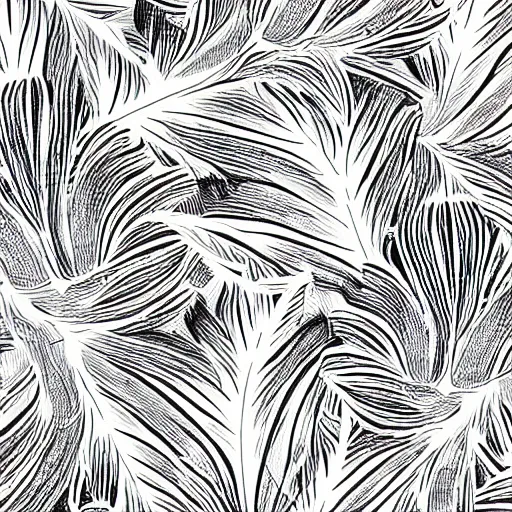 Image similar to abstract plant design digital artwork monochromatic black and white very simple corporate