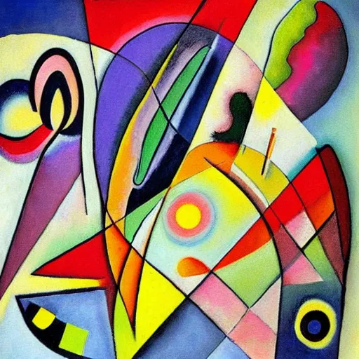 Image similar to a painting by kandinsky