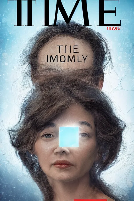 Prompt: TIME magazine cover, the coming AI singularity, intricate, 8k, HDR, CG Society