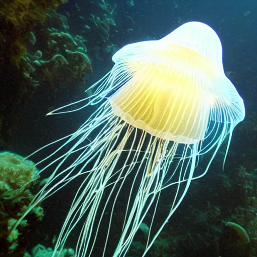 Image similar to An angel jellyfish