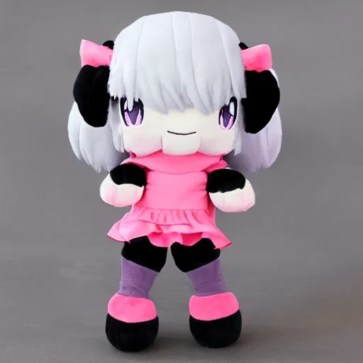 Image similar to cute fumo plush of a girl who lifts on a regular basis, exercise, anime girl