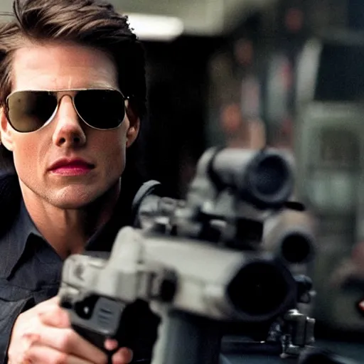 Image similar to jason borne in horor action flick directed by tom cruise