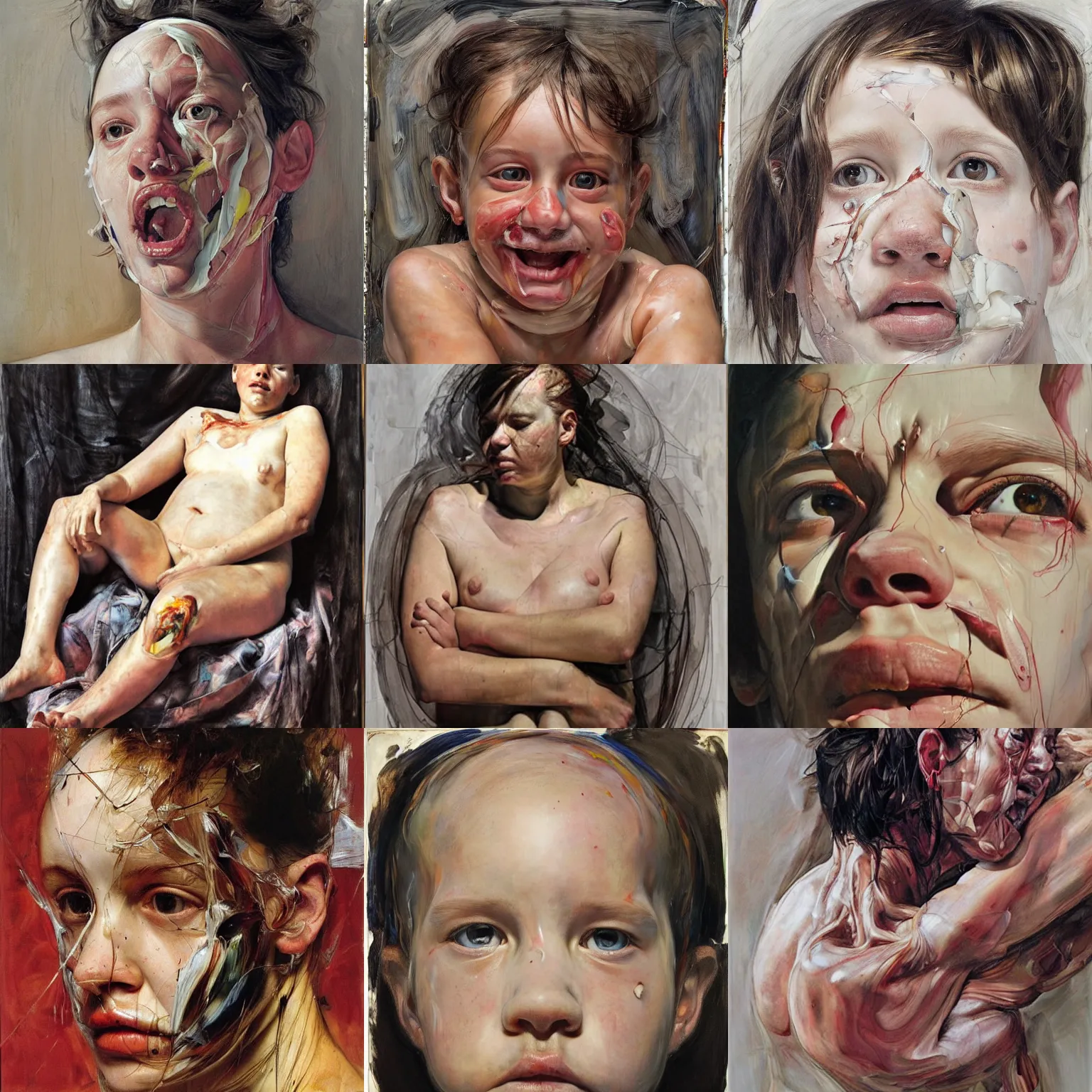 Prompt: by jenny saville