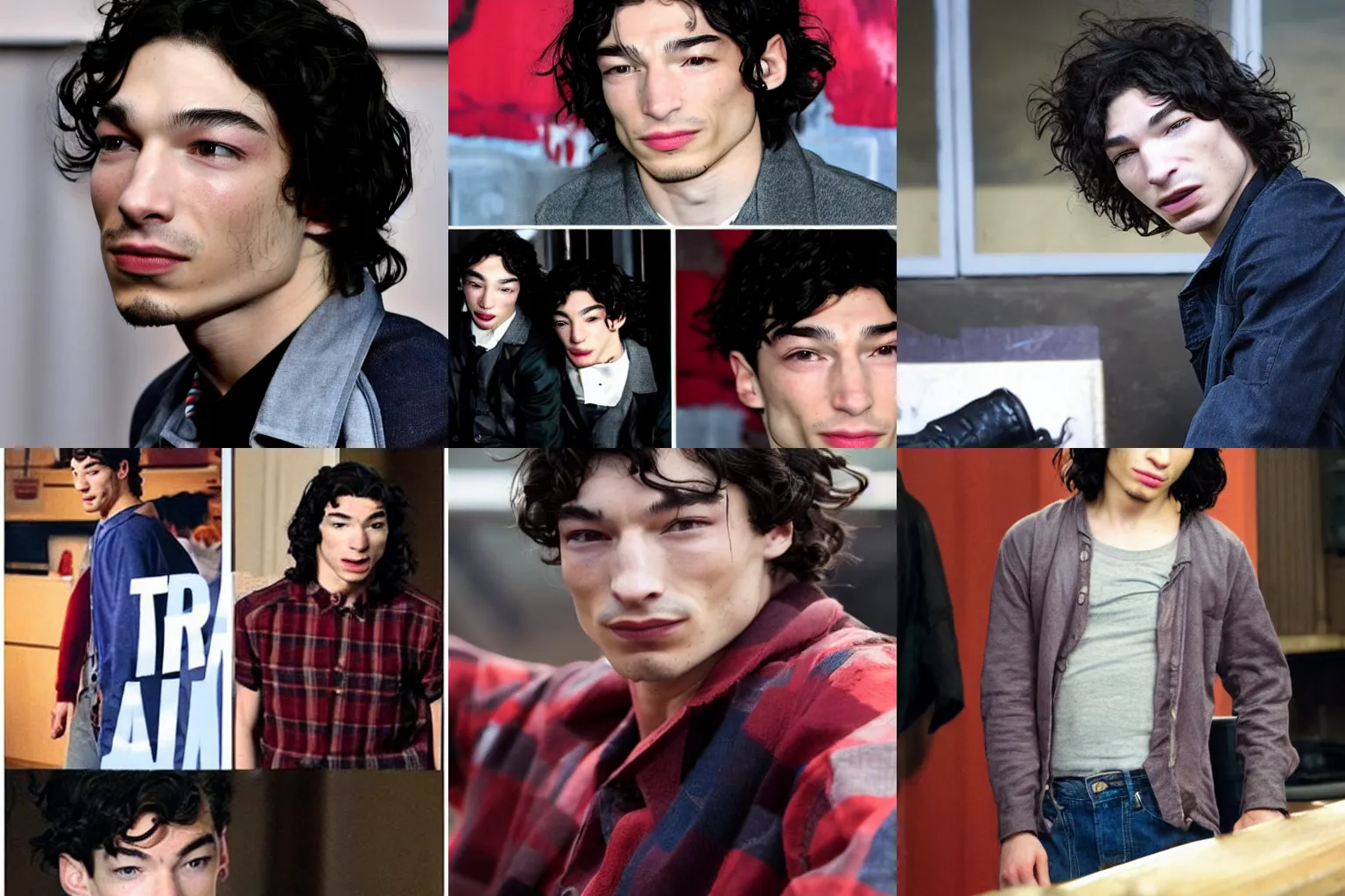 Prompt: Ezra Miller as A-Train from The Boys