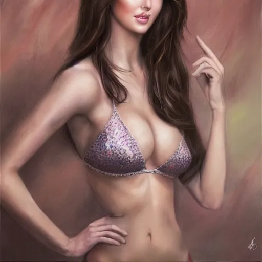 Image similar to amanda cerny in the style of stefan kostic, realistic, full body, sharp focus, 8 k high definition, insanely detailed, intricate, elegant, art by stanley lau and artgerm