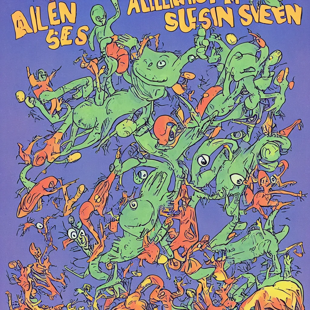 Prompt: alien invasion by Dr. Suess