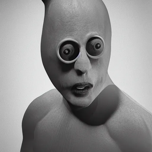 Image similar to banana man as a real person, photorealistic, cinematic