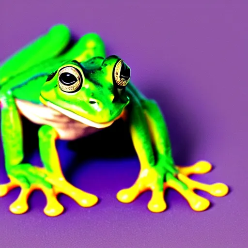 Image similar to frog emerging from yogurt