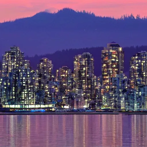 Prompt: The Vancouver Skyline in the year 3000